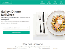 Tablet Screenshot of galleyfoods.com